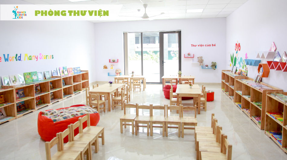 Cơ sở vật chất trường mầm non Hanoi Center Kids tại quận Thanh Xuân, Hà Nội (Ảnh: website trường)